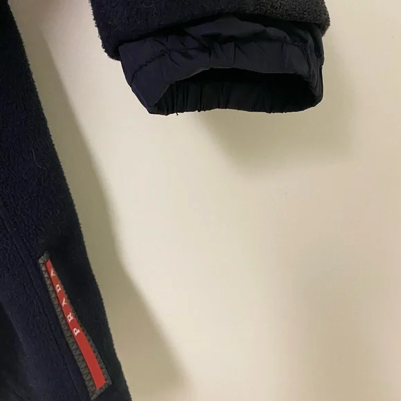 Prada Black and Red Zip-Up Jacket